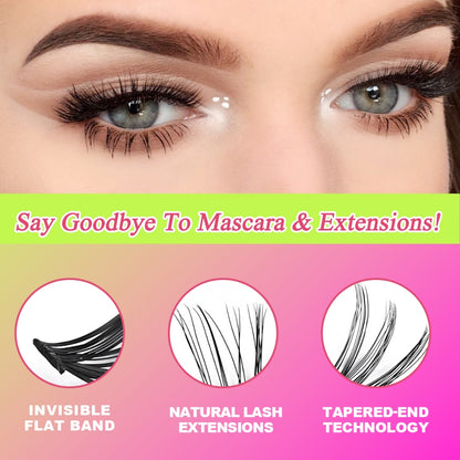 3P3D Korean and Japanese grafted false eyelashes false eyelashes bouquet diy female eyelashes super softer than fishtail clover grafted eyelashes