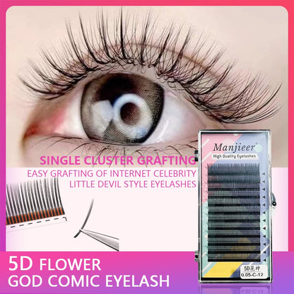 5d flower god grafted eyelashes fairy hair Japanese cartoon sunflower style single root velvet eyelashes multi-store special