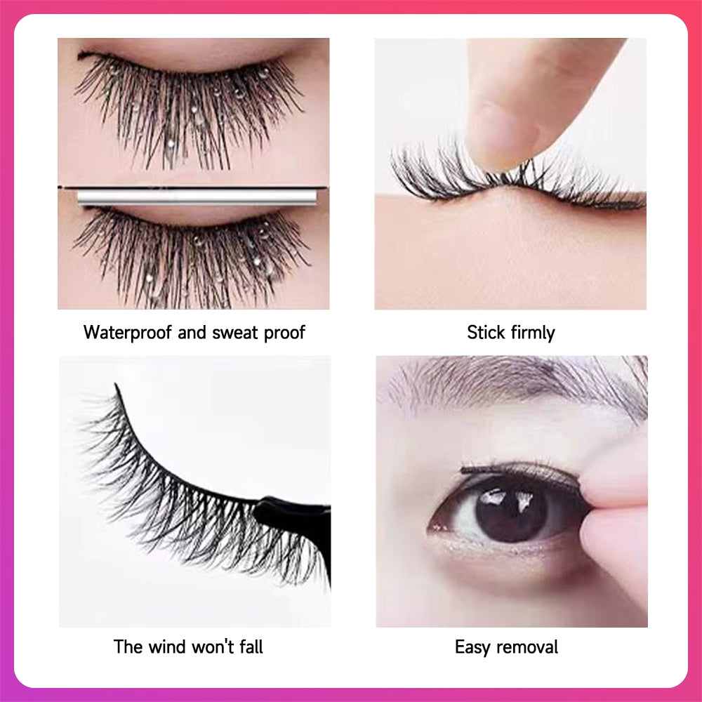 1 pair of false eyelashes, little devil box, natural false eyelashes, eyelashes, mink, natural type Eyelashes