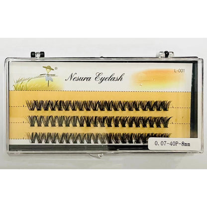 False eyelashes 40D8MM-14MM Cluster eyelash extension 40D Mink mixed tray long type Y lashes DIY eyelash extensions Eyelash accessories