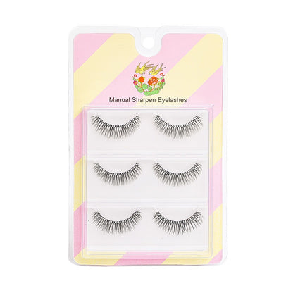 5D False Eyelashes Natural False Eyelashes Eyelashes Mink Eyelashes Natural 3 Pairs Eyelashes [Thai Seller Ready Stock]