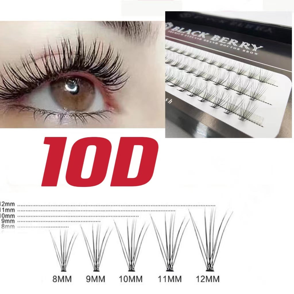 False eyelashes 10D 10-12 mm🇹🇭(Thai shop) False eyelashes 10P 0.1 C natural type