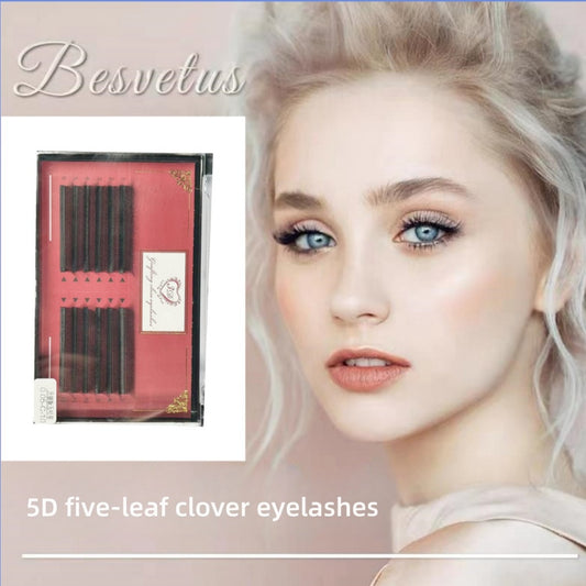 FIVE-L eaf Clover eyelash grafting YY Clover mixed thick pack Y-shaped 5D Four-Leaf Clover super soft hair eyelashes Store special