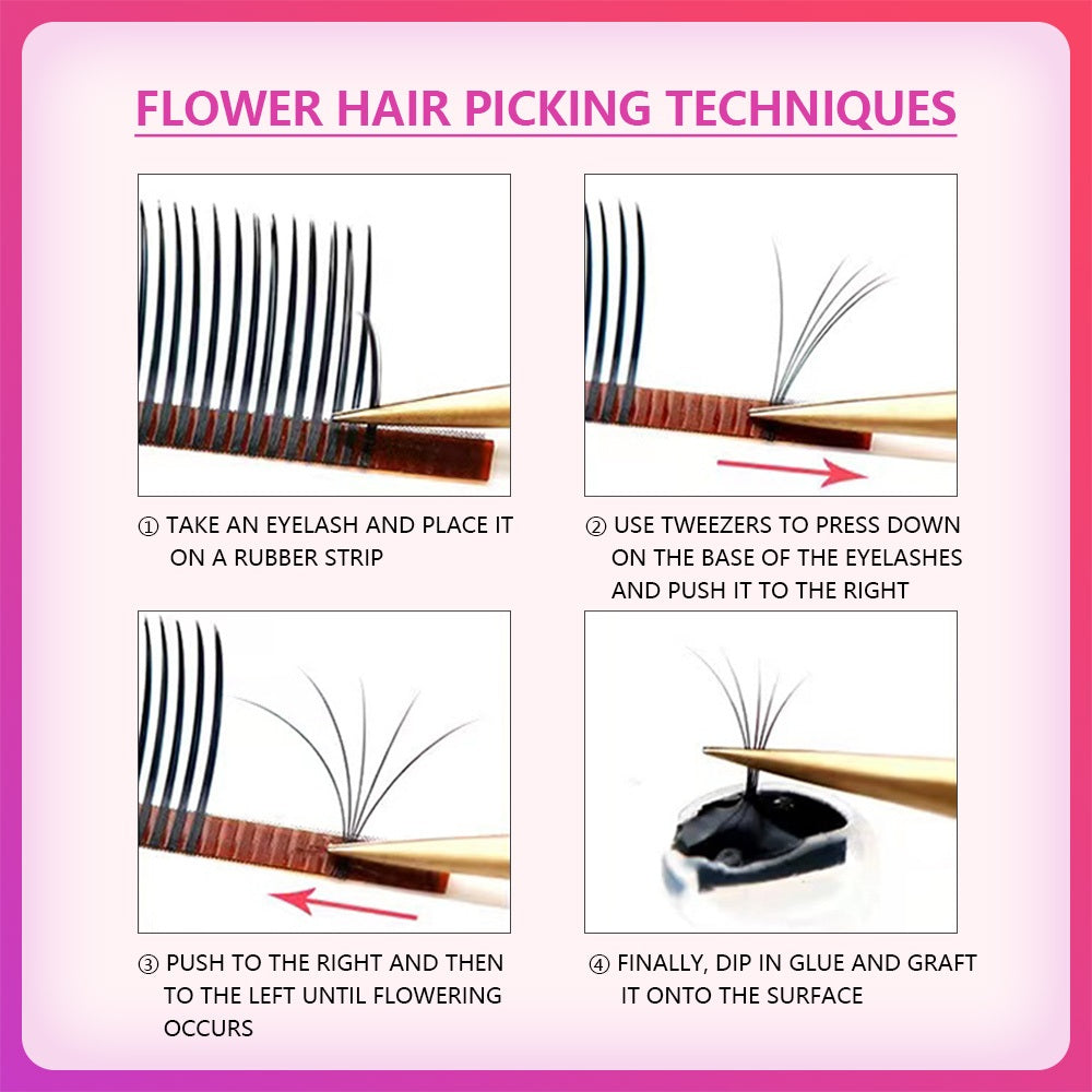 5d flower god grafted eyelashes fairy hair Japanese cartoon sunflower style single root velvet eyelashes multi-store special