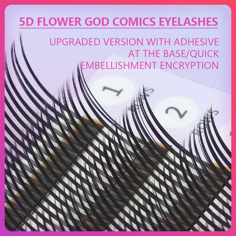 5d flower god grafted eyelashes fairy hair Japanese cartoon sunflower style single root velvet eyelashes multi-store special