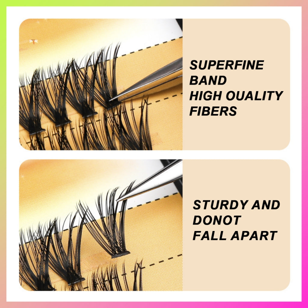 3P3D Korean and Japanese grafted false eyelashes false eyelashes bouquet diy female eyelashes super softer than fishtail clover grafted eyelashes