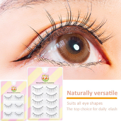 5D False Eyelashes Natural False Eyelashes Eyelashes Mink Eyelashes Natural 3 Pairs Eyelashes [Thai Seller Ready Stock]