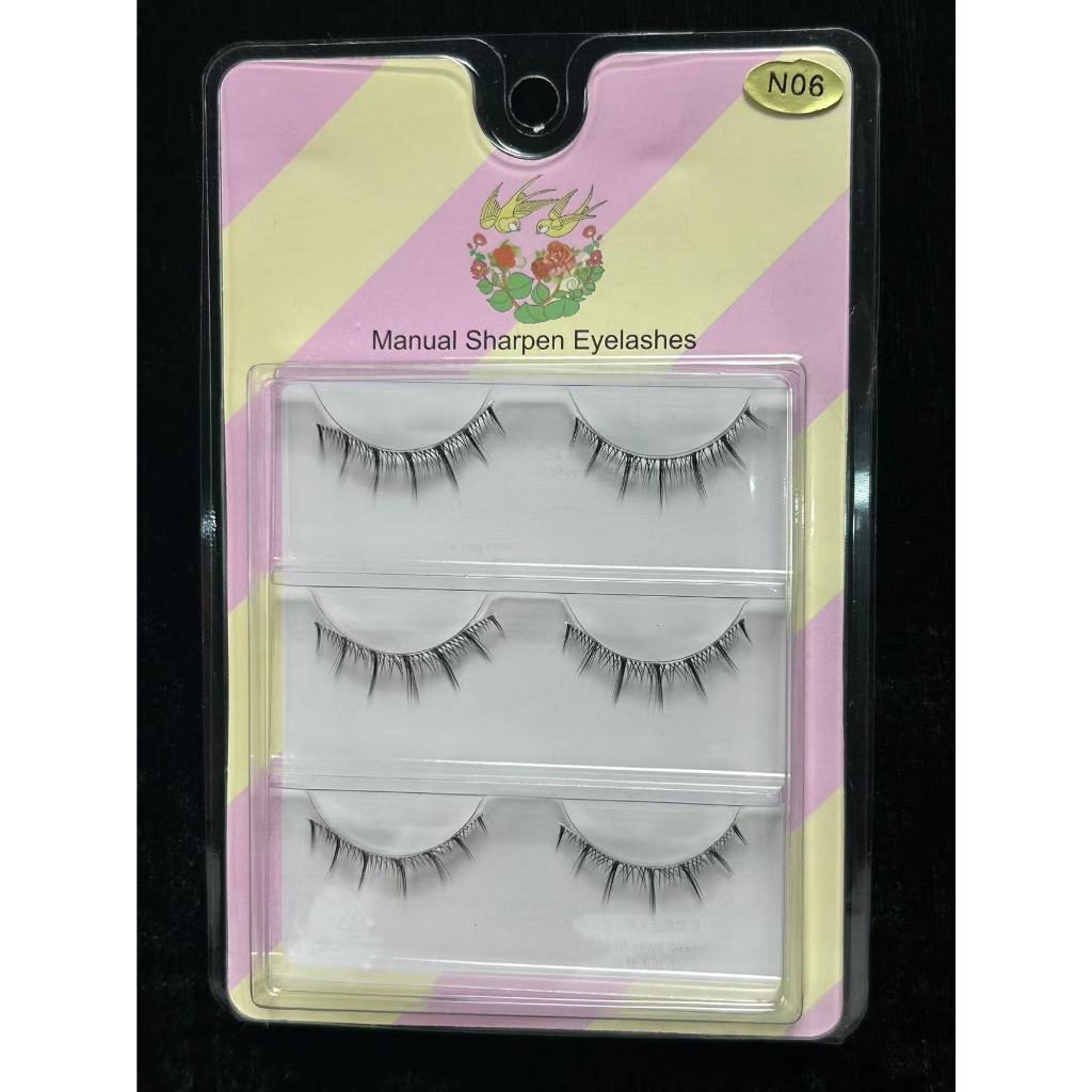 5D False Eyelashes Natural False Eyelashes Eyelashes Mink Eyelashes Natural 3 Pairs Eyelashes [Thai Seller Ready Stock]