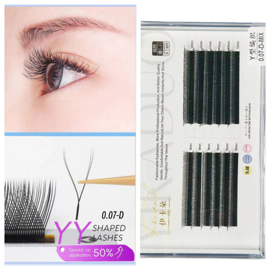 False eyelashes, Y-shaped grafted eyelashes, C/D curved false eyelashes, children's Barbie Y-type false eyelashes, YY eyelashes, soft hair, eyelashes, specialty store