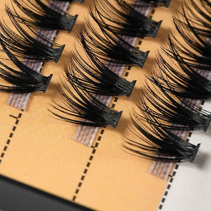 False eyelashes 30D 9-16mm 0.07 60 strands dense natural European American style DIY makeup