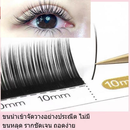 False eyelashes, special single eyelash salon C, baby curve, extra soft, air blown, flat hair, 2-layer grafted eyelashes, grafting false eyelashes, flat hair eyelashes