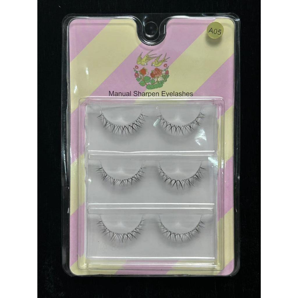 5D False Eyelashes Natural False Eyelashes Eyelashes Mink Eyelashes Natural 3 Pairs Eyelashes [Thai Seller Ready Stock]