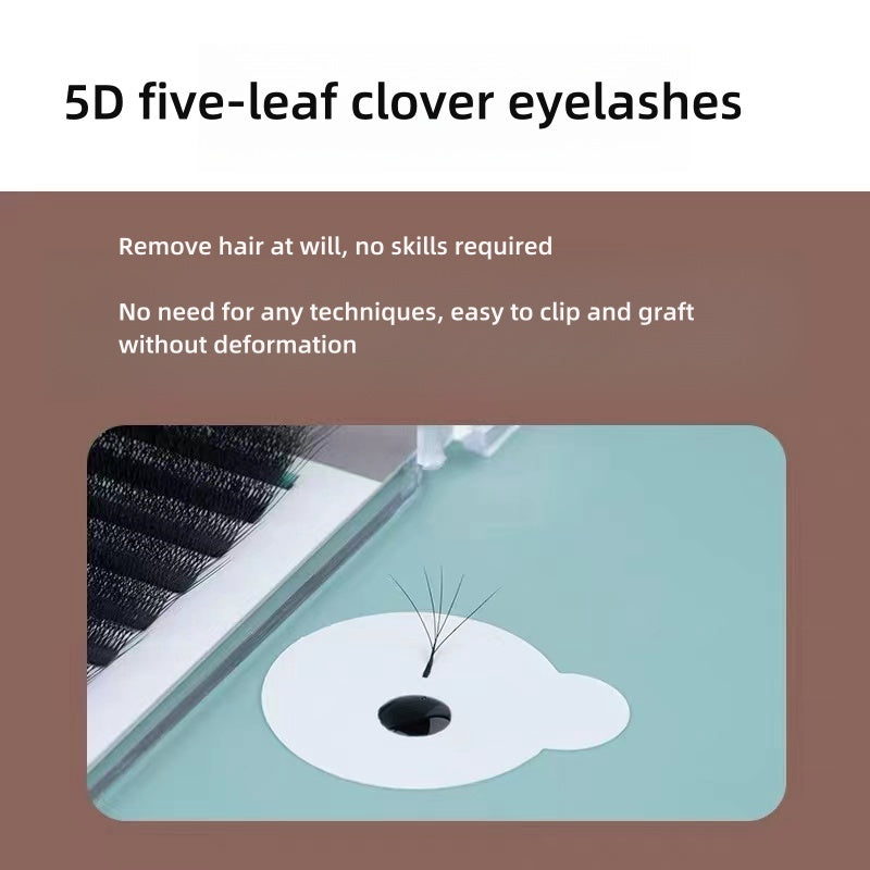 FIVE-L eaf Clover eyelash grafting YY Clover mixed thick pack Y-shaped 5D Four-Leaf Clover super soft hair eyelashes Store special