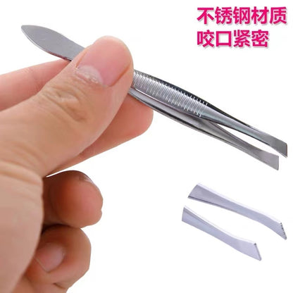 แหนบ แหนบดึงขน แหนบถอนขน   Stainless Tweezers  หนีบได้แนบสนิท คุณภาพเยี่ยม