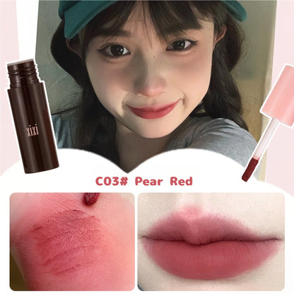 xixi mousse velvet matte lip mud, velvet lip gloss is not easy to stick to the cup, lip glaze without makeup to whiten the lips