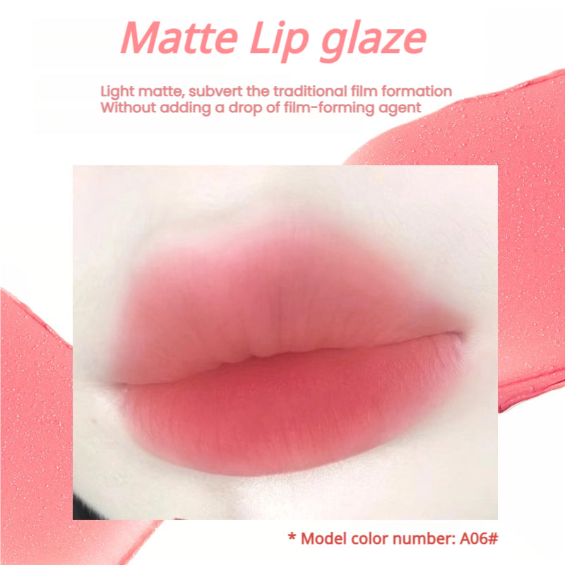 xixi Manta Velvet Mist Lip Glaze has a light, natural texture and a delicate matte finish. It is easy to use for students to show their color.