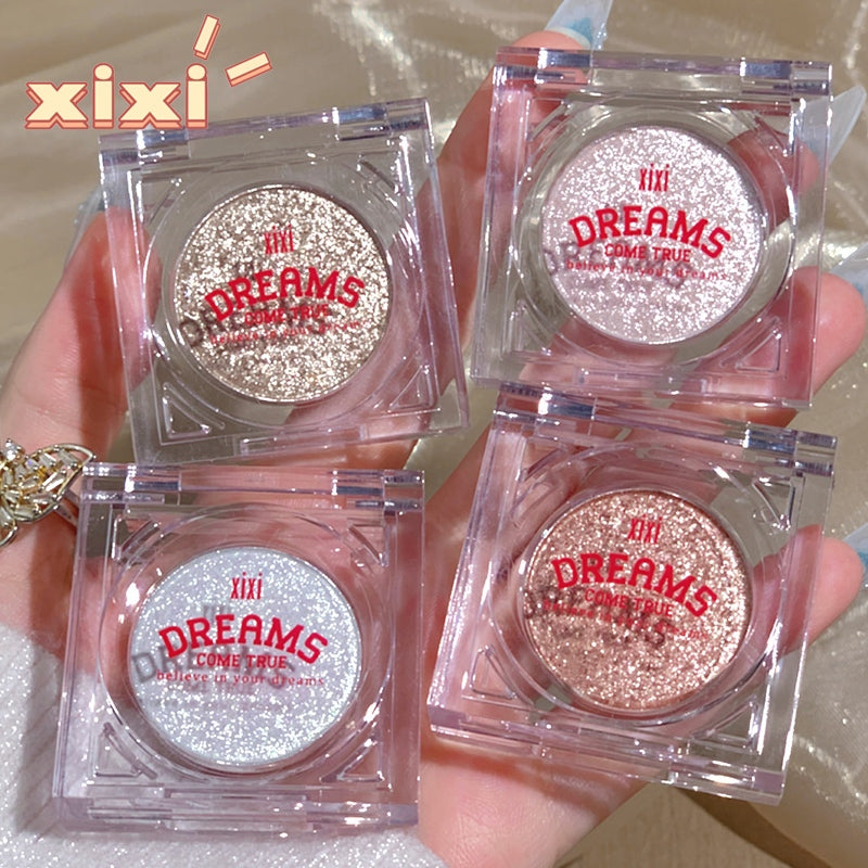 xixi Cowherd Eyeshadow Palette Moonstone Sparkling Fine Glitter Powder Pearlescent Sequins Single Color Brightening Niche Yi