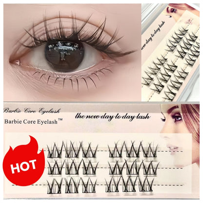 2024 For DIY Makeup False Eyelashes Natural Soft Reusable False Eyelashes Trilogy Little Devil False Eyelashes Natural Cluster Single