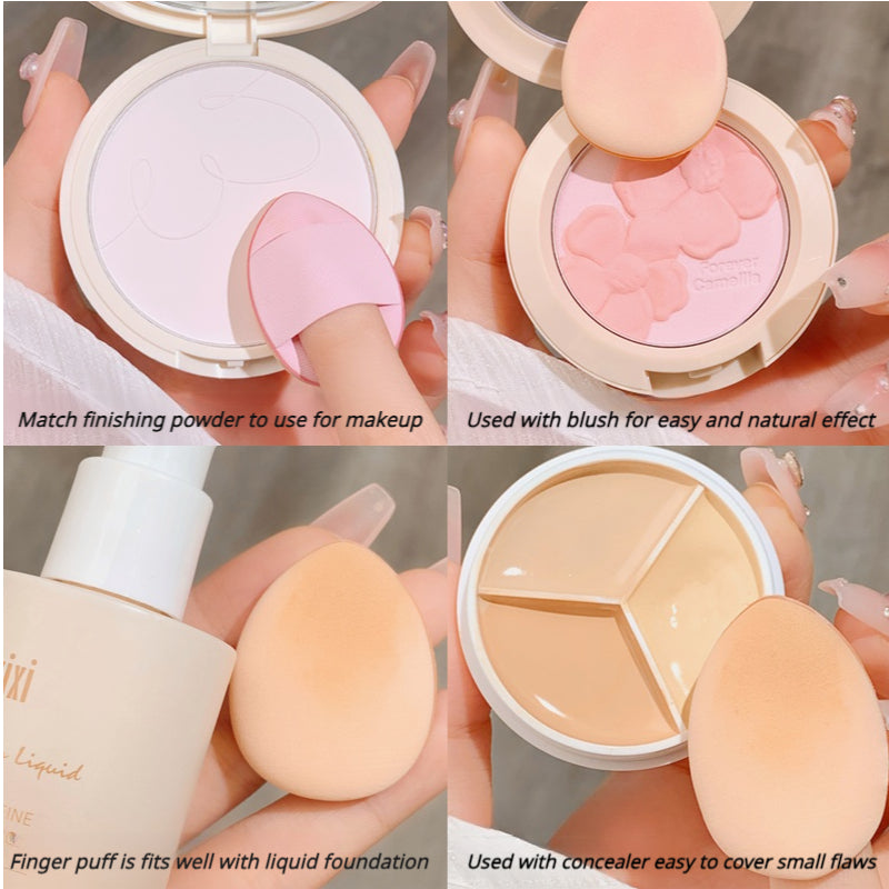 xixi Water drop shaped powder puff, extra soft touch both wet and dry, makeup-free concealer and makeup liquid foundation 1952