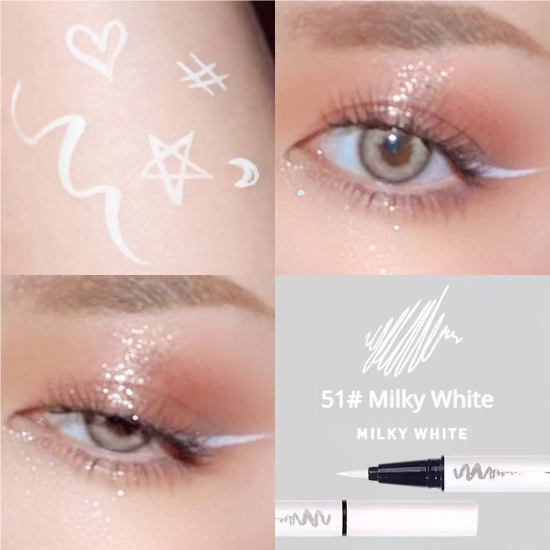 xixi Liquid Eyeliner Cream Pen Transparent Blue Silkworm Light Pen Flash Diamond Eyeliner Long-lasting Pure Desire Momsheng