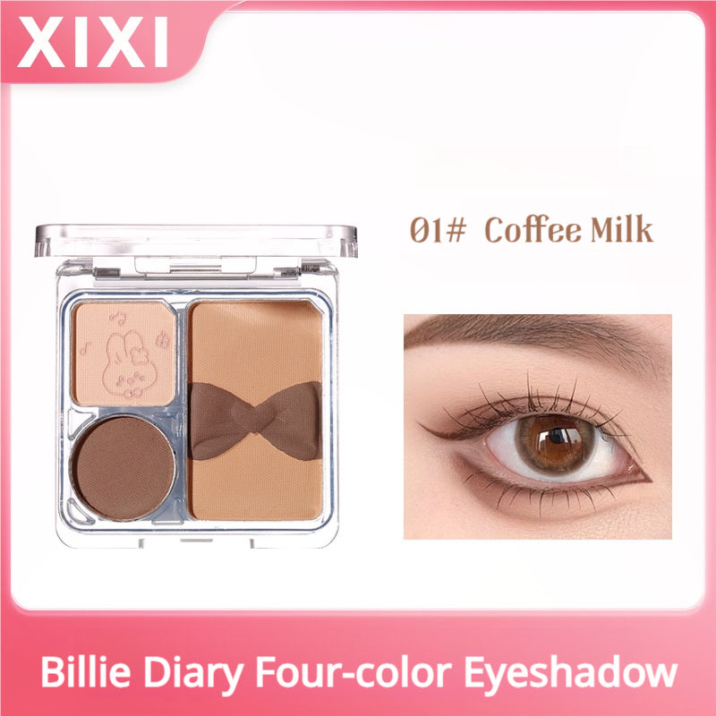 Xixi Eye Shadow Palette Sweet Girl Sweet Lust Earth Wind Low Saturation Small Portable Fake-No-Glamour Makeup Students