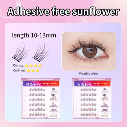 3D False Eyelashes, Glue-free False Eyelashes, Self-adhesive False Eyelashes, Natural, Reusable