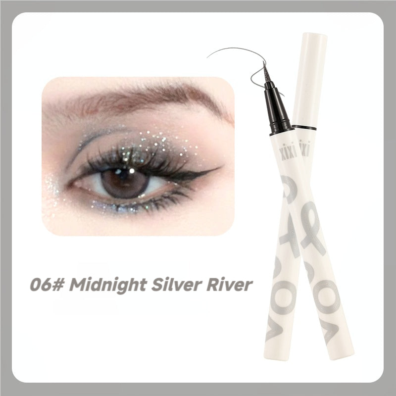 xixi Diamond Eyeliner Waterproof and Sweatproof Eyeshadow Eyeshadow Brightening Color Pen Stage