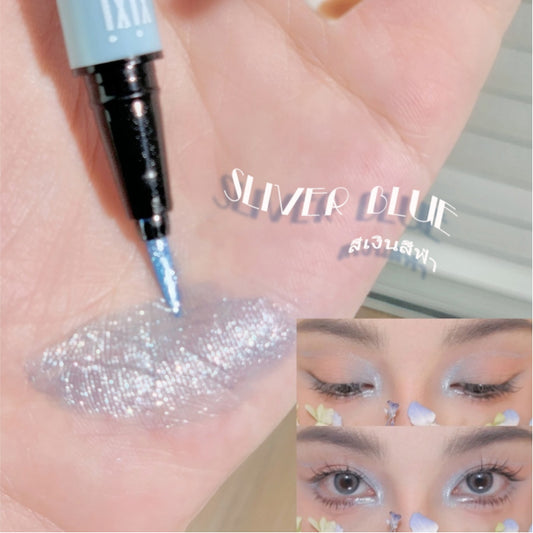 xixi Liquid Eyeliner Cream Pen Transparent Blue Silkworm Light Pen Flash Diamond Eyeliner Long-lasting Pure Desire Momsheng