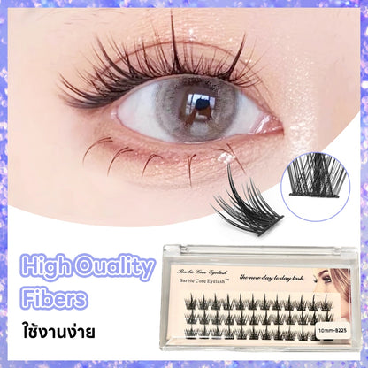 2024 For DIY Makeup False Eyelashes Natural Soft Reusable False Eyelashes Trilogy Little Devil False Eyelashes Natural Cluster Single