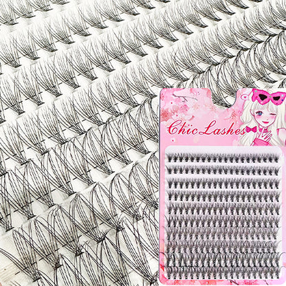 10D/20D/30D/40D Mixed Lashes Extension Set 9-16mm Mixed D Curl Natural Eyelashes DIY Lash Clusters False Eyelashes