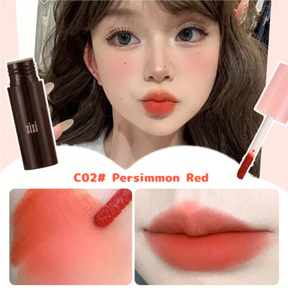 xixi mousse velvet matte lip mud, velvet lip gloss is not easy to stick to the cup, lip glaze without makeup to whiten the lips