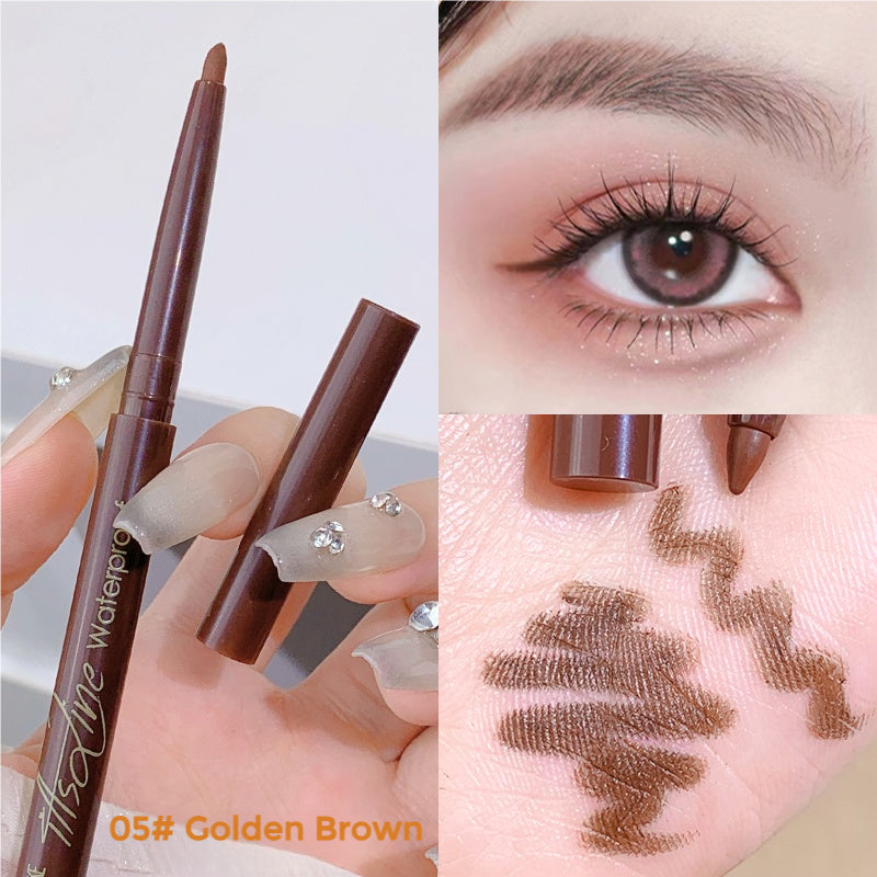 Xixi Black Eyeliner Gel Pen Silkworm Brightening Pen Long-lasting Novice Beginner Not Easy To Smudge Waterproof Makeup Student Color