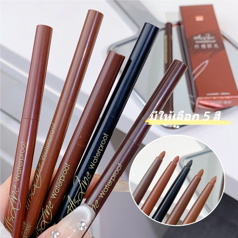 Xixi Black Eyeliner Gel Pen Silkworm Brightening Pen Long-lasting Novice Beginner Not Easy To Smudge Waterproof Makeup Student Color