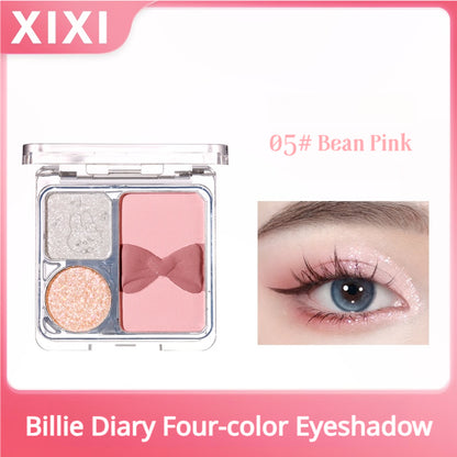 Xixi Eye Shadow Palette Sweet Girl Sweet Lust Earth Wind Low Saturation Small Portable Fake-No-Glamour Makeup Students