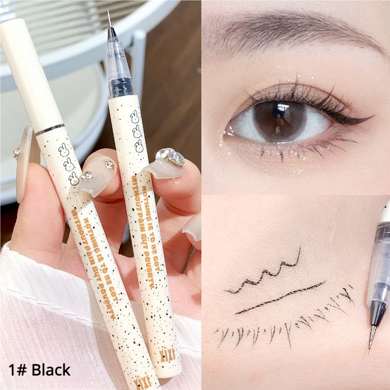 xixi 0.001mm ultra-fine tip eyeliner waterproof and long-lasting party student novice does not smudge and fade away official