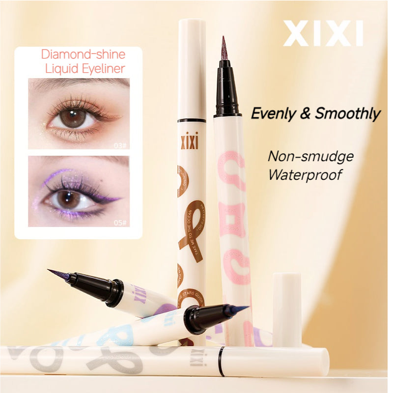 xixi Diamond Eyeliner Waterproof and Sweatproof Eyeshadow Eyeshadow Brightening Color Pen Stage