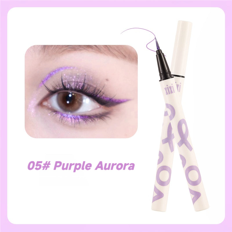 xixi Diamond Eyeliner Waterproof and Sweatproof Eyeshadow Eyeshadow Brightening Color Pen Stage