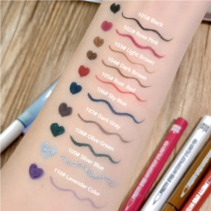 xixi Liquid Eyeliner Cream Pen Transparent Blue Silkworm Light Pen Flash Diamond Eyeliner Long-lasting Pure Desire Momsheng