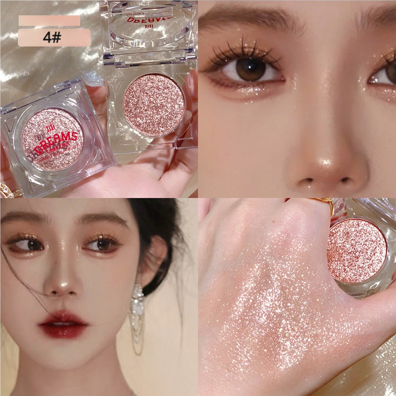 xixi Cowherd Eyeshadow Palette Moonstone Sparkling Fine Glitter Powder Pearlescent Sequins Single Color Brightening Niche Yi