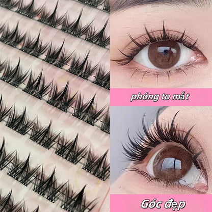 ขนตาปลอมมีกาวในตัว SELF-ADHESIVE EYELASHES กาวฟรีสิบสองราศี Grafted Upper ขนตาปลอม Pure Desire จําลองขนตา Up รายการนี้ไม