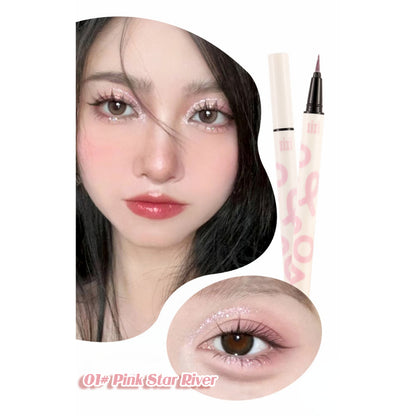 xixi Diamond Eyeliner Waterproof and Sweatproof Eyeshadow Eyeshadow Brightening Color Pen Stage