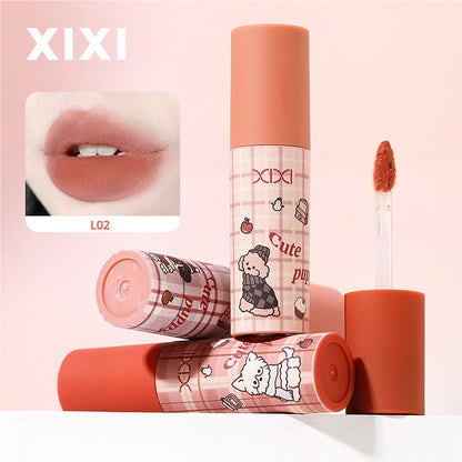 xixi Bruno Silk Matte Lip Mud Set Matte Lip Glaze Gift Box Lipstick Set Student Party Gift for Girls