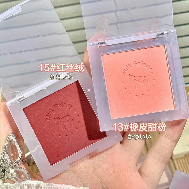 Xixi Single Color Blush Palette Milk Blush Purple 02 Blush Extension 11 Brightening Trough Trough Bleaching Female Highlight Pink