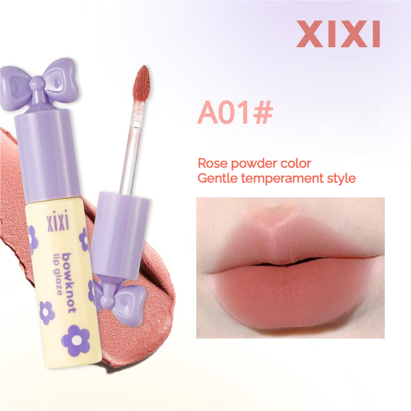 xixi Manta Velvet Mist Lip Glaze has a light, natural texture and a delicate matte finish. It is easy to use for students to show their color.