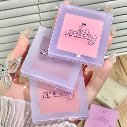 Xixi Single Color Blush Palette Milk Blush Purple 02 Blush Extension 11 Brightening Trough Trough Bleaching Female Highlight Pink