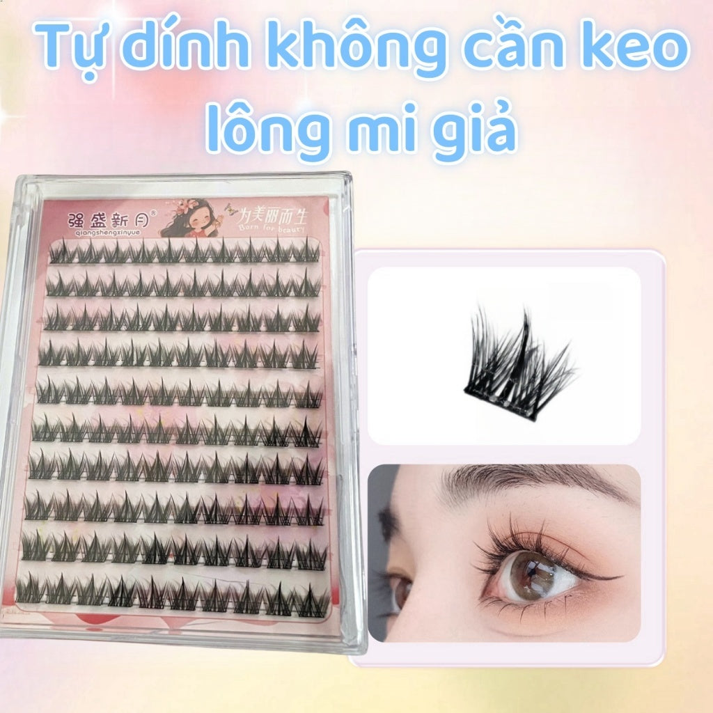 ขนตาปลอมมีกาวในตัว SELF-ADHESIVE EYELASHES กาวฟรีสิบสองราศี Grafted Upper ขนตาปลอม Pure Desire จําลองขนตา Up รายการนี้ไม