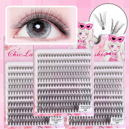 10D/20D/30D/40D Mixed Lashes Extension Set 9-16mm Mixed D Curl Natural Eyelashes DIY Lash Clusters False Eyelashes