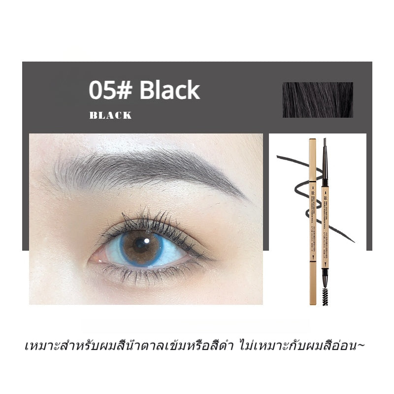 ดินสอเขียนคิ้ว 1 แท่ง ขายดี Eyebrow Pencil ดินสอเขียนคิ้ว แบบสองหัว กันน้ํา เครื่องสำอางดอลลี่