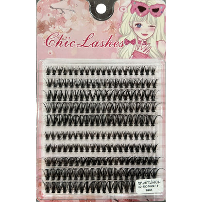 10D/20D/30D/40D Mixed Lashes Extension Set 9-16mm Mixed D Curl Natural Eyelashes DIY Lash Clusters False Eyelashes