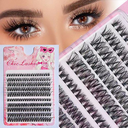 10D/20D/30D/40D Mixed Lashes Extension Set 9-16mm Mixed D Curl Natural Eyelashes DIY Lash Clusters False Eyelashes